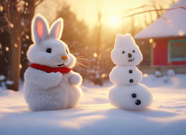 儿童讲故事小兔子堆雪人、每日睡前故事(28) 儿童讲故事小兔子堆雪人、每日睡前故事(28)