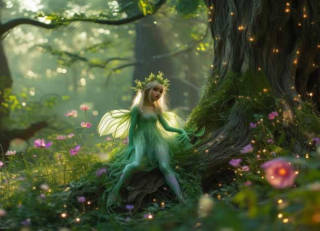 精灵的故事r；自编童话故事-精灵