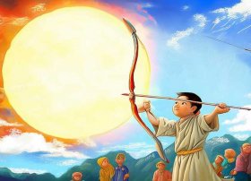 后羿射日的神话故事儿童；后羿射日的神话故事