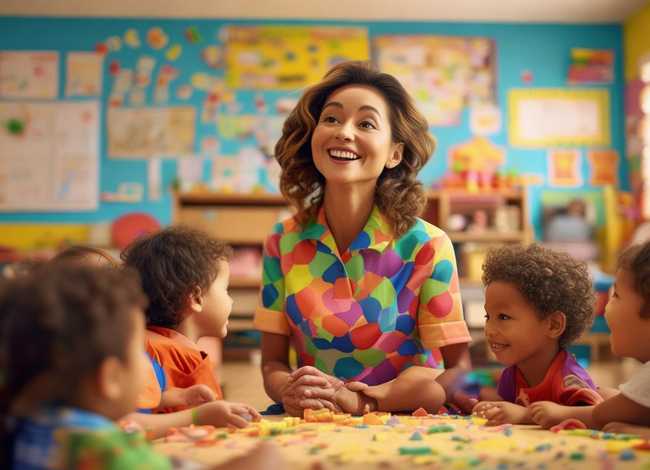 儿童人物的故事、幼儿园生活老师