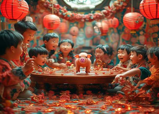儿童过年开心故事（小猪过年童话故事）