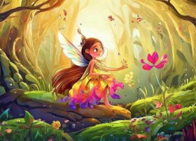 儿童图画绘本图片；绘本欣赏《小仙女艾丽斯》