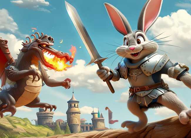 动画片兔八哥的故事国语版、勇敢骑士兔八哥剧情简介