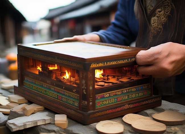 手工故事盒子制作；芜湖往事之十五-糊火柴盒