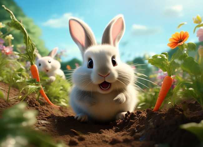 儿童故事小兔子拔萝卜、如何写小兔子拔萝卜的故事