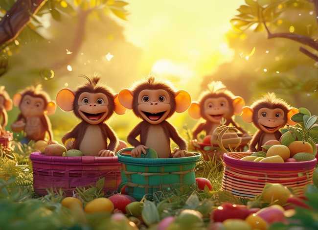 儿童睡前神话故事8岁至12岁、睡前故事大全-猴子搬家