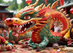 儿童神话图片，中国神话舞龙手工该怎么做