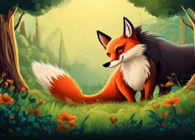 大灰狼和狐狸的故事，狐狸和大灰狼 儿童睡前故事书 讲童话故事 儿童文学