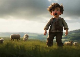 儿童英文版故事简短视频（《狼来了》的故事 英文版）