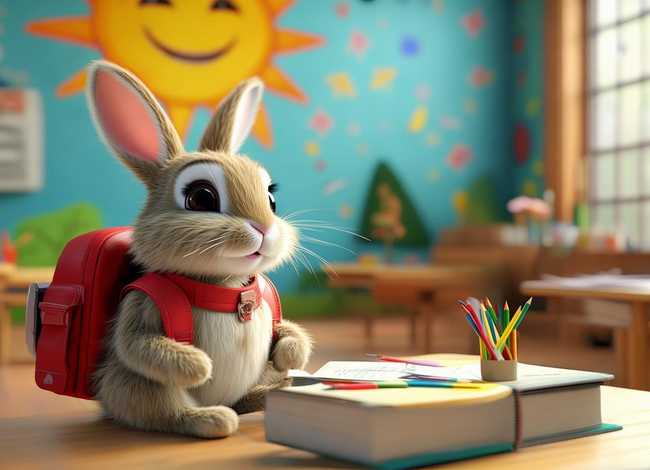 兔子的故事绘本(有趣的绘本解析分享第34天《小兔子去上学》) 兔子的故事绘本(有趣的绘本解析分享第34天《小兔子去上学》)