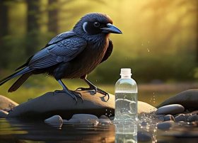 儿童故事乌鸦喝水内容、儿童睡前故事《乌鸦喝水》