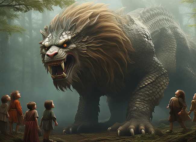 儿童年兽的传说的故事；年兽的传说(简短写)