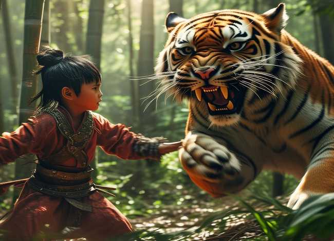 儿童版的武松打虎、中国经典民间儿童历史故事-《武松打虎》 儿童版的武松打虎、中国经典民间儿童历史故事-《武松打虎》