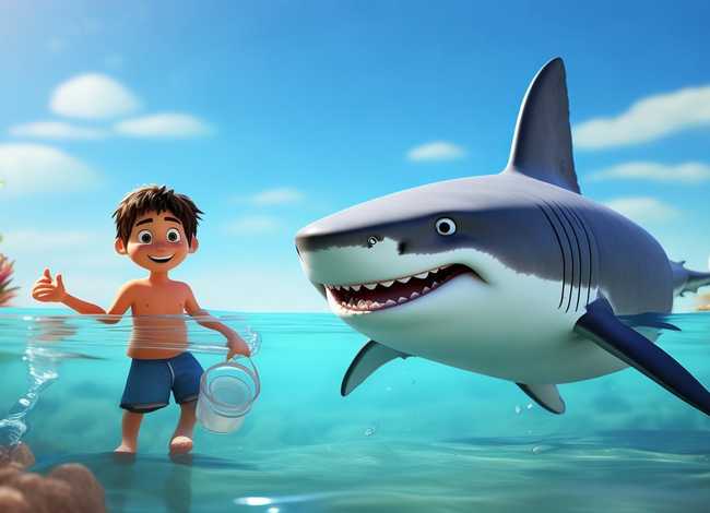 大鲨鱼的故事儿童听的 - 超短的儿童故事 大鲨鱼的故事儿童听的 - 超短的儿童故事