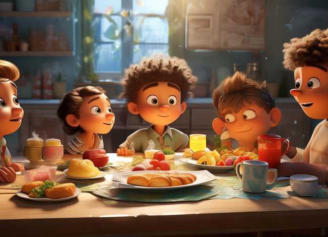 早餐故事儿童；作文--早餐的故事