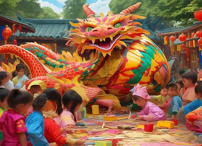 儿童神话图片,中国神话舞龙手工该怎么做 儿童神话图片,中国神话舞龙手工该怎么做