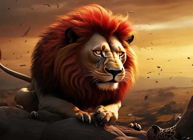 豹子故事在线听；狮子吃肉的故事