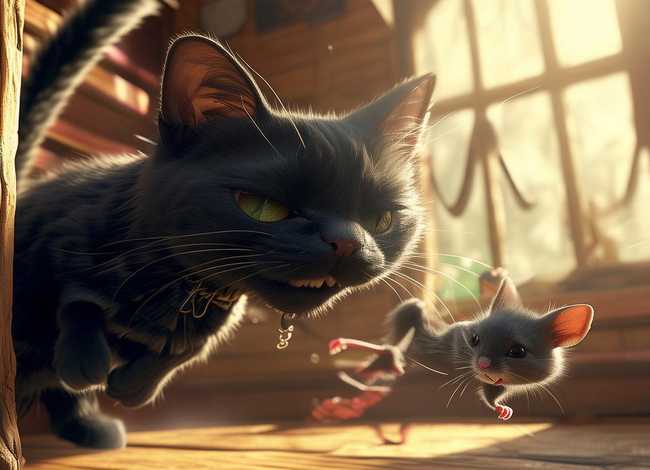 猫抓老鼠故事完整版（猫和老鼠寓言故事）