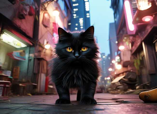 野猫的城市故事配图、幼儿园大班说课稿-《野猫的城市》