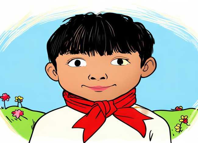 儿童领带画(红领巾简笔画) 儿童领带画(红领巾简笔画)