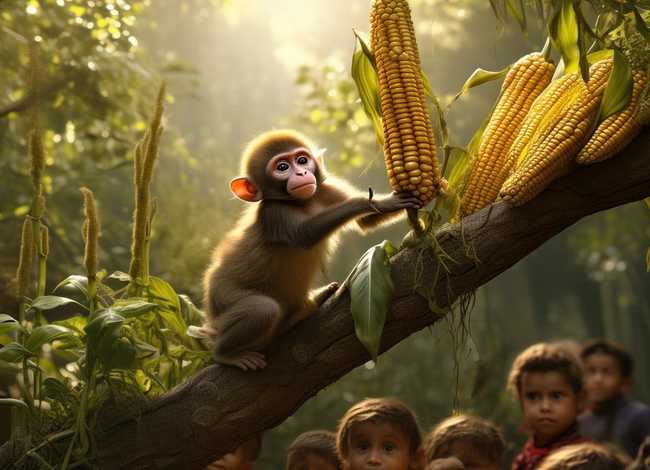 猴子的故事9-12岁（猴子摘玉米的故事 猴子摘玉米的故事内容及道理）