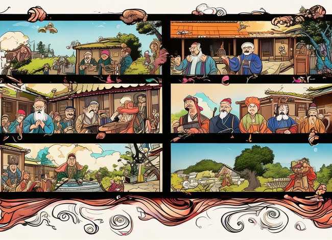 故事 连环画，成语故事连环画(四格)