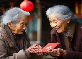 失散母女团圆故事 - 四川一97岁母亲给失散75年女儿压岁钱,你对这一幕有何感触