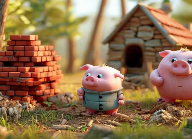 儿童故事三只小猪盖房子的故事 儿童故事三只小猪盖房子的故事