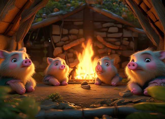 小猪的幼儿故事;三只小猪睡前故事 小猪的幼儿故事;三只小猪睡前故事