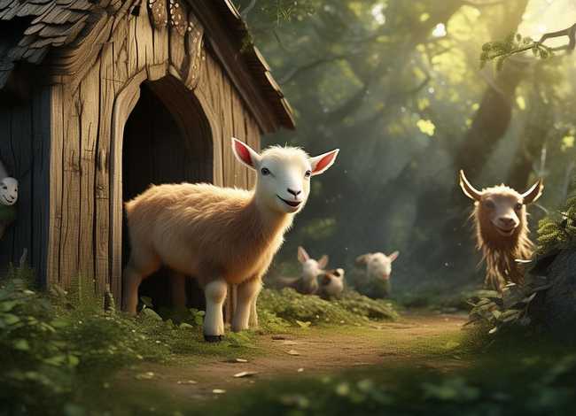 山羊和狼的故事儿童（格林童话故事-狼和七只小山羊）