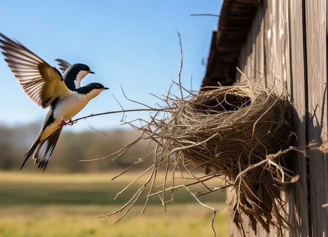燕子搭窝的过程一段话 - 燕子搭窝的过程怎样写