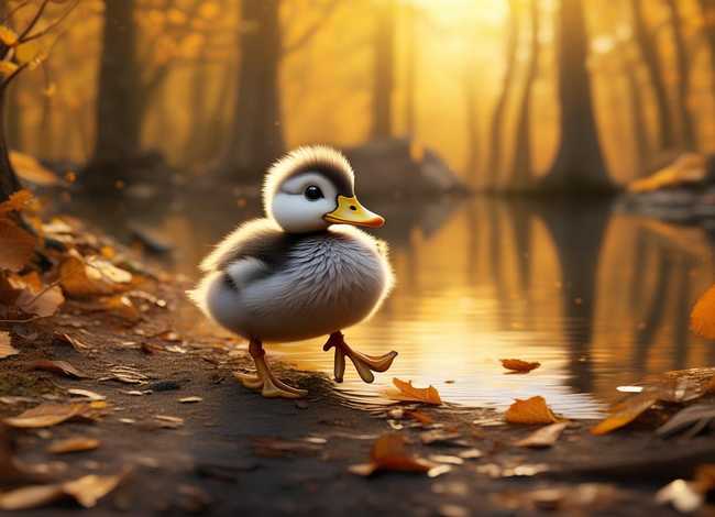 故事情节绘画，安徒生的故事丑小鸭怎么画