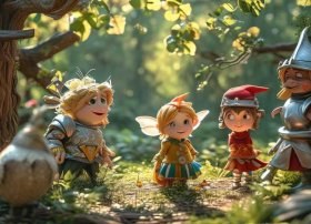 幼儿故事小剧本 - 四人童话故事剧本