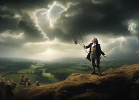 关于雷电的小故事 名人故事-富兰克林发明避雷针