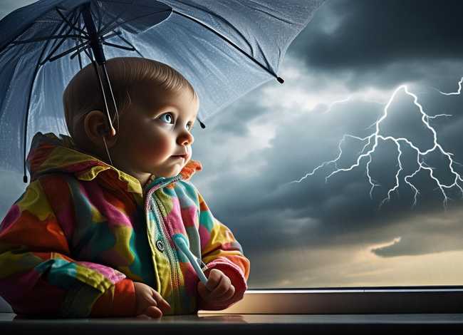 打雷儿童科普、孩子怕打雷怎么办呢