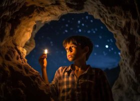 关于贫困山区孩子视频的故事，《洞穴之光》600字观后感 要有议论