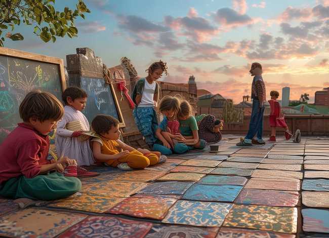 屋顶上的童年的故事，屋顶上的童年时光 Anche libero va bene剧情介绍