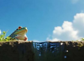 井底之蛙儿童故事音乐伴奏（井底之蛙不知大海之宽广,却知晓天空之蓝是什么