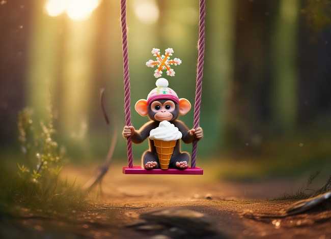 秋千的童话；猴子雪糕-秋千写作文