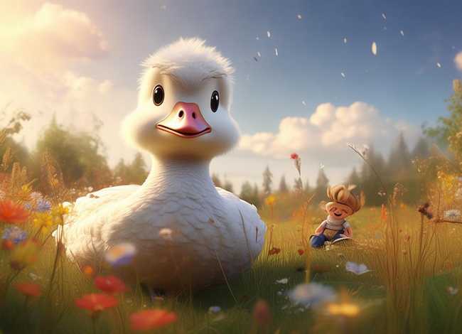 关于白鹅的儿童故事（5岁儿童睡前童话）