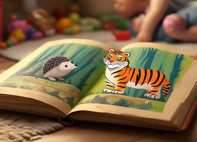 儿童文学故事文字版 - 刺猬和老虎 儿童睡前童话小故事 儿童文学讲故事