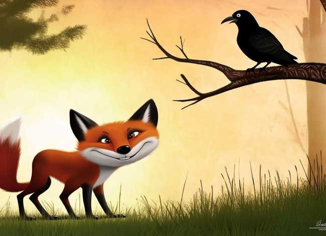 小故事乌鸦和狐狸(狐狸和乌鸦的故事) 小故事乌鸦和狐狸(狐狸和乌鸦的故事)