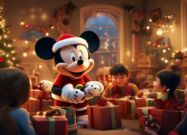 米奇小故事 跪求《米老鼠的圣诞节》为题的小故事急