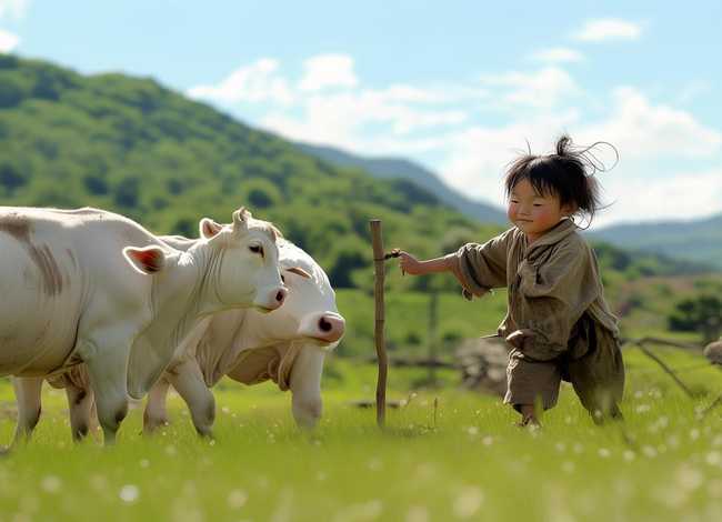 王二小放牛ppt（王二小怎么画）