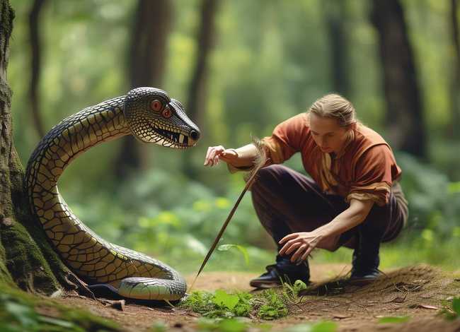 画蛇添足的寓言故事图片；画蛇添足的寓言故事