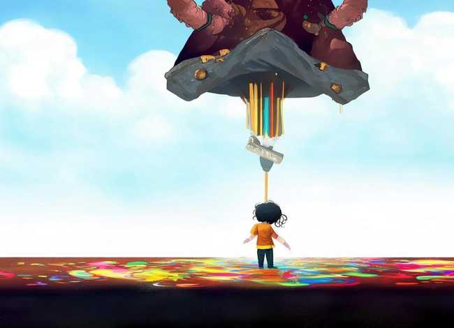 盘古开天辟地儿童故事二年级，有什么适合讲给小孩子听的民间小故事