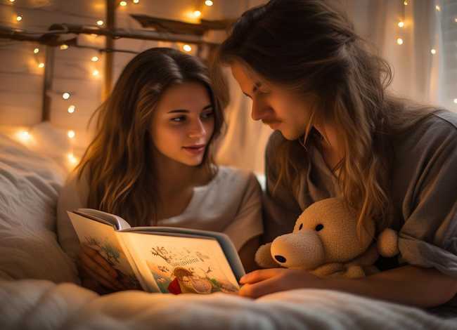 儿童睡前故事我爱你；有没有哄男朋友睡觉的睡前小故事