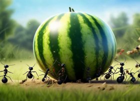 大西瓜故事绘本内容，读精选绘本01-《蚂蚁和西瓜》,适合2岁+宝宝