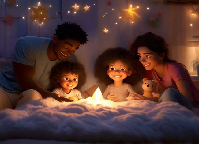 一家人的儿童小故事 - 儿童睡前故事