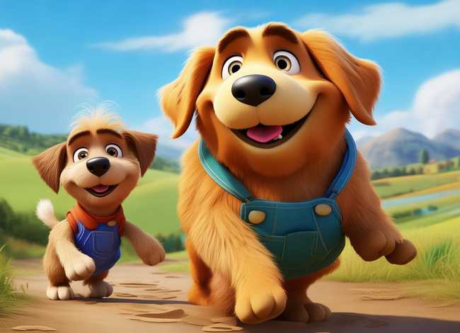 大狗小狗动画片 - 一个美国经典动画片,讲一只大狗带着小狗,搞笑动画片叫什么 大狗小狗动画片 - 一个美国经典动画片,讲一只大狗带着小狗,搞笑动画片叫什么